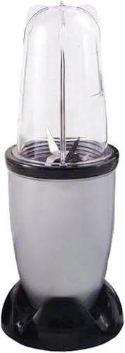 Bazzaree Multi Blender 17PC Food Processor & Juicer – 250W Smoothie Maker, Liquidiser, Mixer, Chopper – Stainless Steel Blades, Dishwasher Safe – Cream & Orange