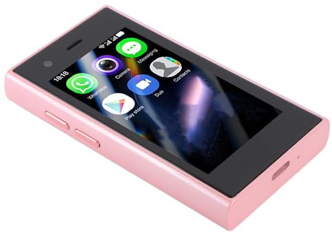 Oreilet Mini Smartphone 4G Sbloccato, Touch Screen HD Mini Smartphone Dual Sim, 2 GB RAM Rom Quad Core WiFi GPS per Bambini e Telefoni per Bambini (Pink)