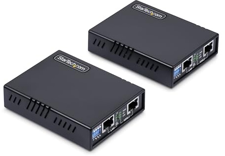 StarTech Kit Extender Ethernet VDSL2 su Doppino (VDSL-LAN-EXTENDER-EU) | Estensore di Rete a Lunga Distanza, Portata fino a 1km, Ideale per Reti LAN