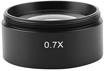 QANYEGN KP 0.7X Auxiliary Microscope Objective Lens, Stereomicroscope Auxiliary Objective Lens for Stereo Microscope 48mm Mounting Thread