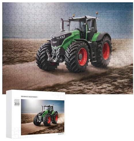 300 PCS Puzzles Für Erwachsene Fendt Tractor on Field Puzzles Für Erwachsene – Hands-on-Spiel – Wanddekoration – Geburtstagsgeschenk Und Einzigartiges Geschenk 300 PCS