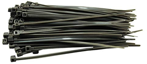 100 Stück Kabelbinder grau 200 mm x 4,8 mm Handwerker Qualität cable ties kurz 20 cm 22,2kg Zugkraft