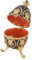Hztyyier Ei, Emailliertes Osterei mit Vintage Royal Style Jewelry Organizer für Schmuckstück Dekoration Box Eier Form Ornament