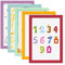 PHOTOLINI Bilderrahmen Kinderzimmer A4 21x30 cm Bunt, 5er Set Wechselrahmen farbig, Holz, Acrylglas, Made in Germany, zum Aufhängen, mit Zubehör - für bunte Kinderbilder