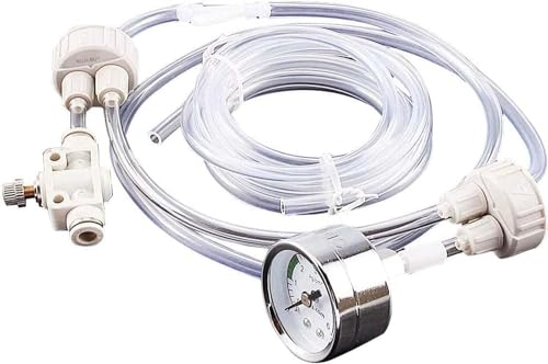Alupre Conjunto de Sistema de CO2 para Acuario, 1set Bricolaje Acuario plantado Sistema de CO2, generador de dióxido de Carbono, válvula de Tubo de Calibre y Tapa de Botella