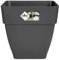 Elho Vibia Campana Carré 37 - Pot De Fleurs pour Extérieur - Ø 36.4 x H 35.6 cm - Noir/Anthracite
