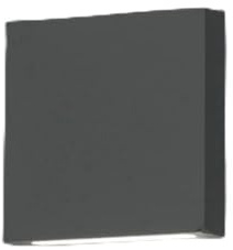 Kwazar Luminaire - Wandleuchte Innen - Wandlampe LED - Indirekte Wandbeleuchtung, Ambientbeleuchtung für Wohnzimmer, Flur, Schlafzimmer - Klein, Neutralweiß 4000 K, 230 V, 2 x 1 W - LEDia.11 Silber
