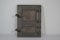 SEZAM Porte de four en fonte à 2 portes - avec loquet de porte, porte de four à pain - porte de four en pierre - porte de four à pizza 35 x 3 x 26 cm - rectangulaire, sans peinture