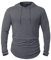 CARWORNIC Men's Quick Dry Hooded Tops Lightweight Running Hiking Athletic Hoodies Long Sleeve Thin Breathable Golf Top Active Sports Gym T-Shirt Men Outdoor Casual Fishing T Shirt Dark Grey