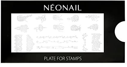 NEONAIL Stamping Plate 20 - Stamping Platte - Schablonen Platte - Nail Art - Nageldesign - Nagel Stempel Schablone - French Nails Schablone - Nagelkunst Stempel