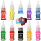 E-Kongton Colorant Alimentaire Soluble dans les Graisses Chocolat - Couleurs Vives Colorant Base d'Huile Inodore Colorant Alimentaire Très Concentré Décoration de Gâteau 10 Bouteilles (10ml/bouteille)