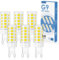 G9 LED Lampe Kaltweiß 6000K, Cnkeeo 3W G9 LED Leuchtmittel Ersatz 30-40W Halogenlampen, 400LM, 360° Abstrahlwinkel, Nicht Dimmbar Kein Flimmern, Geeignet für Kronleuchter Interieur Dekoration 6er Pack