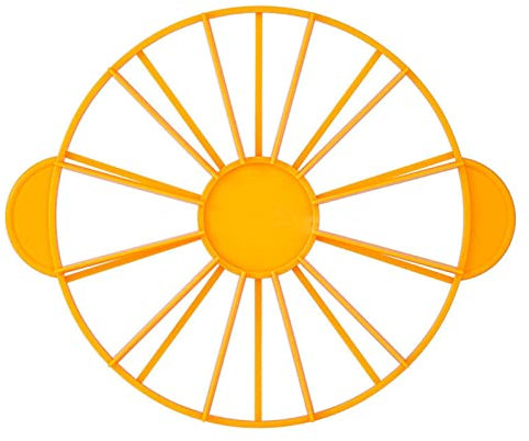 TOUISEDGI Cake Portion Marker, Food Grade Round 10/12 Piece Cake Slice Marker Equal Portion Cutter Bread Cake Divider Baking Tool(Yellow,126g（280）)