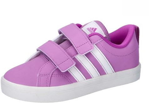 adidas VS Pace 2.0 Hook And Loop Shoes Kids, Scarpe da Ginnastica, Purple/off White/Purple Burst, 34 EU