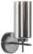 Beliani Wandlampe Rauchglas/Metall grau schwarz 29 cm modernes Design Puriri