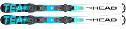 Head Ski mit Bindung Junior 316633 Supershape Team Easy WH/BL (127)