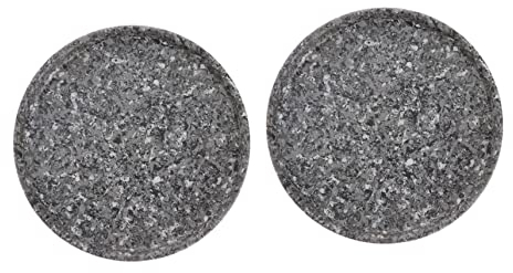 OFFSCH Elegante graue Blumentopf-Untersetzer stabile Keramik-Blumentopf-Tropfschalen für den Einsatz im Garten und auf dem Balkon