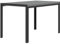 Outsunny Rechteckiger Gartentisch, Esstisch für 4 Personen aus Metall und PE-Geflecht-Harzplatte mit Rattan-Effekt, ABM. 120L x 70l x 72H cm grau