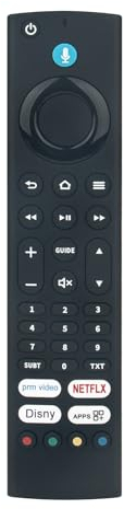 VINABTY Fire Telecomando vocale sostitutivo adatto per Toshiba Ultra HD TV 43/50/55/65 UF3D Series 65UF3D63DAX 43UF3D63DA 50UF3D63DA 55UF3D63DA 65UF3D63DA 40S540K 32S540K Sub CT-8566