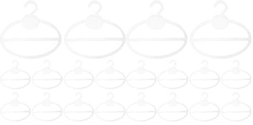 Cabilock 20 STK Schalhalter Runder Haken Kleiderbügel Krawattenhalter-Organizer Schal-aufhänger Schal-Organizer Platzsparender Schalhalter Hijab-aufhänger Veranstalter Plastik Der Kreis