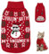 Nobleza Hundepullover Weihnachten, Rollkragenpullover für Katzen und Hunde, Hundepullover mit Lustigem Schneemann-Muster, Weich Weihnachts-Hundepullover für Katzen, Kleine Mittelgroße Hunde, S