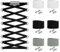 Widamin 6 Paar Runde Elastische Schnürsenkel mit Metallkapsel, Faule Schnürsenkel Ohne Binden, Kinder und ältere Menschen, Schwarz, Weiß, Grau