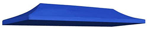 Iiaky Techo de Carpa para Celebraciones 3x6 m Azul Gazebo Exterior Repuestos De Toldos