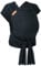 Hoppediz Hop-Tye Advanced - 4-in-1 Babytrage für Neugeborene ab Geburt - Halfbuckle Tragehilfe mit Tuchträgern - mitwachsend bis 20 kg - Design all black