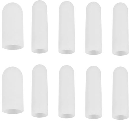 Protezione per Dita, 10 Pezzi Ditale in Silicone per Dita, 2 Misure Ditali in Silicone per Dita, Proteggi Dita Mano, per Eczema Alle Mani, Artrite Alle Dita, Screpolature Delle Dita