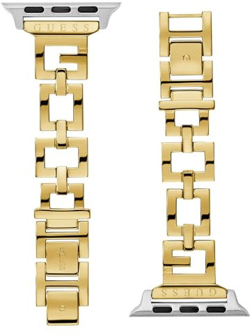 GUESS Correa de reloj inteligente para mujer compatible con Apple Watch (38 mm - 40 mm), dorado, talla única, Moderno
