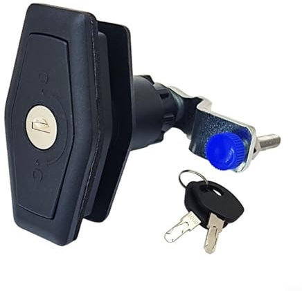 HOHOVYVY Caravan Door Lock, Push Door Lock with 2 Keys Caravan Camper Compartment Door Locker Replacement