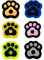 DLPRK 6 Pezzi Ammortizzatori per Tennis, Ammortizzatore in Silicone, Motivo a Zampa di Gatto Anti Vibrazione per Tennis Vari Colori