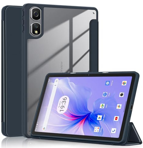 Xuanbeier Hybrid Schlank Hülle Kompatibel mit Blackview tab 16 Pro 11 Zoll Tablet Smart Schutzhülle mit Schlaf/Wach Funktion,Dunkelblau