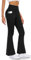 Flared Leggings Yogahose Damen High Waist Schlaghose Leggins with Taschen Bootcut Jogginghose für Outdoor, Fitness, Arbeit
