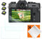 K&F Concept Set Accessori Compatibile con Fotocamera Fujifilm X-T30 X-T30 II con 3 Pellicole Protettive per Schermo + 3 Livelle a Bolla Hot Shoe + 1 Panno di Pulizia, Senza bolle d'aria Antigraffio