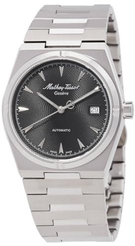 Mathey-Tissot Zeus H118ATAN Automatikuhr, schwarzes Zifferblatt, für Herren, Modern