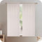 GIRASOLE HOME Coppia Tende Creta Semi Filtranti in Simil Lino Naturale 2 Pannelli da 70x130cm con Tasca