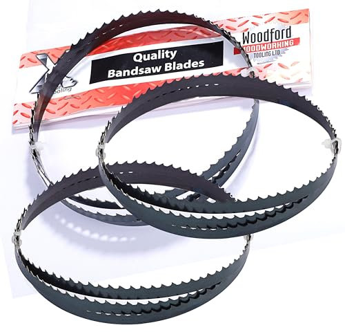 Xcalibur Tooling 1140mm Bandsaw Blades Bi Metal 10 TPI for DeWalt, Bosch, Milwaukee Portable Band Saw 44 7/8 x 1/2 Pack of 3