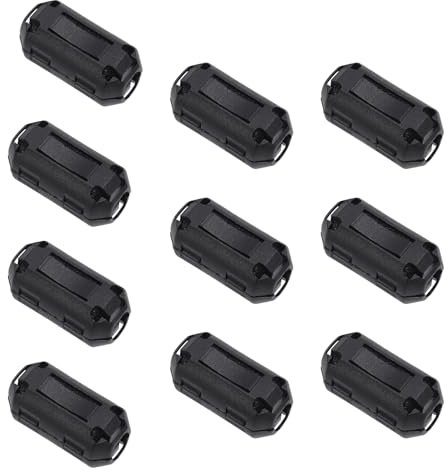 BOXOB 10pcs 3D Printer Cleaning Filter, 1.75mm 3mm PLA Filament Filter Cleaner Universal Anti-Static Dust Removal, 3D Printer Supplies Accessories (Black)