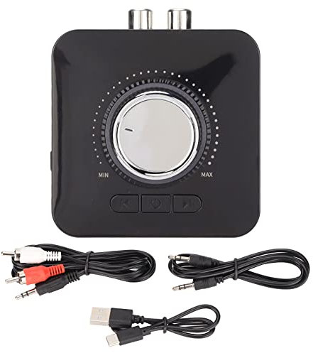 lvifloae Bluetooth Sound Adapter Rechargeable LED Digital Display Wireless Music Transmitter Receiver with HD Mic for Speaker TV