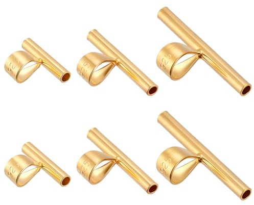 WEBEEDY 6 Styles 925 Sterling Silver Brooch Converter to Pendant, 3 Sizes Gold Brooch Converters Pin to Pendant Converter Tube Pin Necklace Adapter for Necklace Jewelry Making, 0.4/0.6/0.8 Inch
