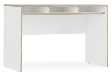 Vicco Schreibtisch Tetrix, Weiß, 112 x 55 cm | mit 3 Fächern, geeignet als Arbeitsplatz für Homeoffice und Studium