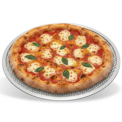 BALSAT | Rejilla para Pizza de 30 cm | Fabricada en aluminio | Base Redonda con Malla para Hornear