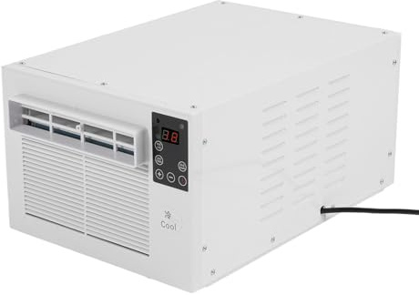 EIMSOAH Aire Acondicionado Portátil, Aire Acondicionado de Refrigeración y Calefacción de 2000 BTU con Control Remoto para Acampar, RV, Dormitorio, Oficina, Habitación Pequeña (Enchufe europeo 220V)