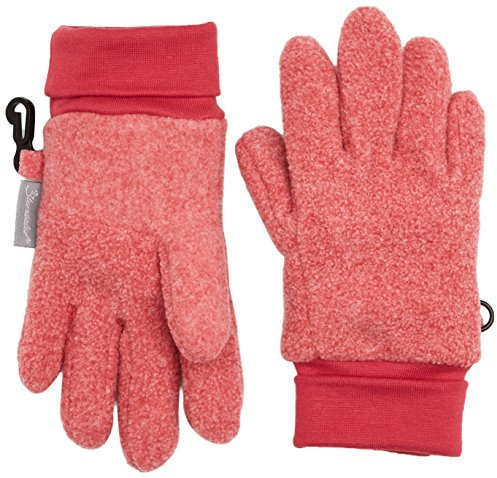 Sterntaler Mädchen Fingerhandschuh Handschuhe, Rot (Beerenrot Melange 747), 2