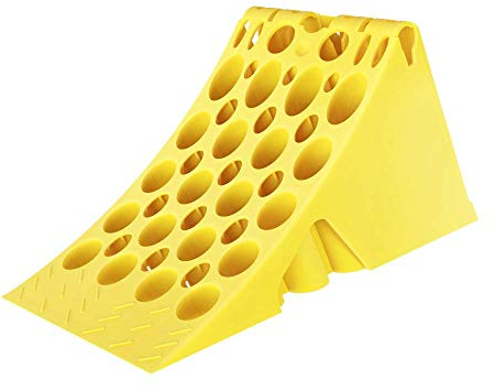 The Drive -14287- Unterlegkeil Hemmschuh Gelb mit Handgriff DIN 76051-E53