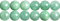 SKYBEADS Jadeit Natursteine Perlen 8mm für Armbänder Birma Grün Halbedelsteine 38cm Approx 46 Stück