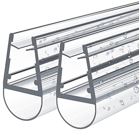 EMKE Guarnizione di ricambio per doccia, protezione contro cadute, cabina doccia, bagno, 7-8 mm, vetro 600 mm, 2 pezzi