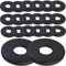 Rondelles noires en acier inoxydable (20, M4 x 16 mm)