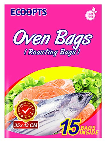 ECOOPTS Lot de 15 sacs à rôtir pour poulet, viande, jambon, fruits de mer, légumes - 35 x 43,2 cm